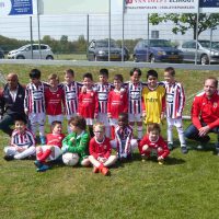 Voorwedstrijd mini's tegen FC Drunen