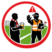 Biertje – maar niet langs de lijn !